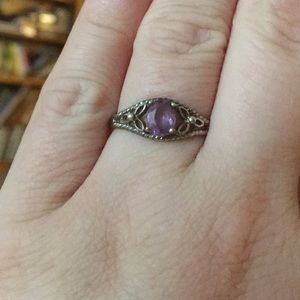 Avon Sterling Silver Purple Ring